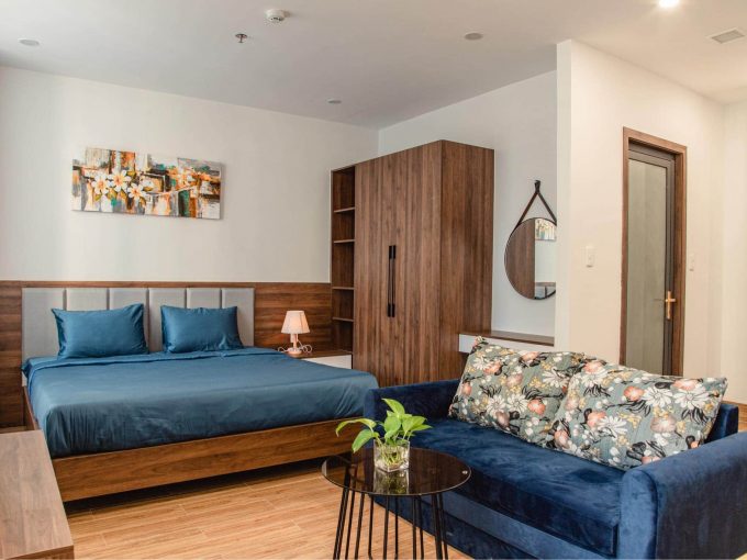 5d259ba4d5b729e970a6 Cozy 1 - bedroom apartment for rent in Ngu Hanh Son Da Nang
