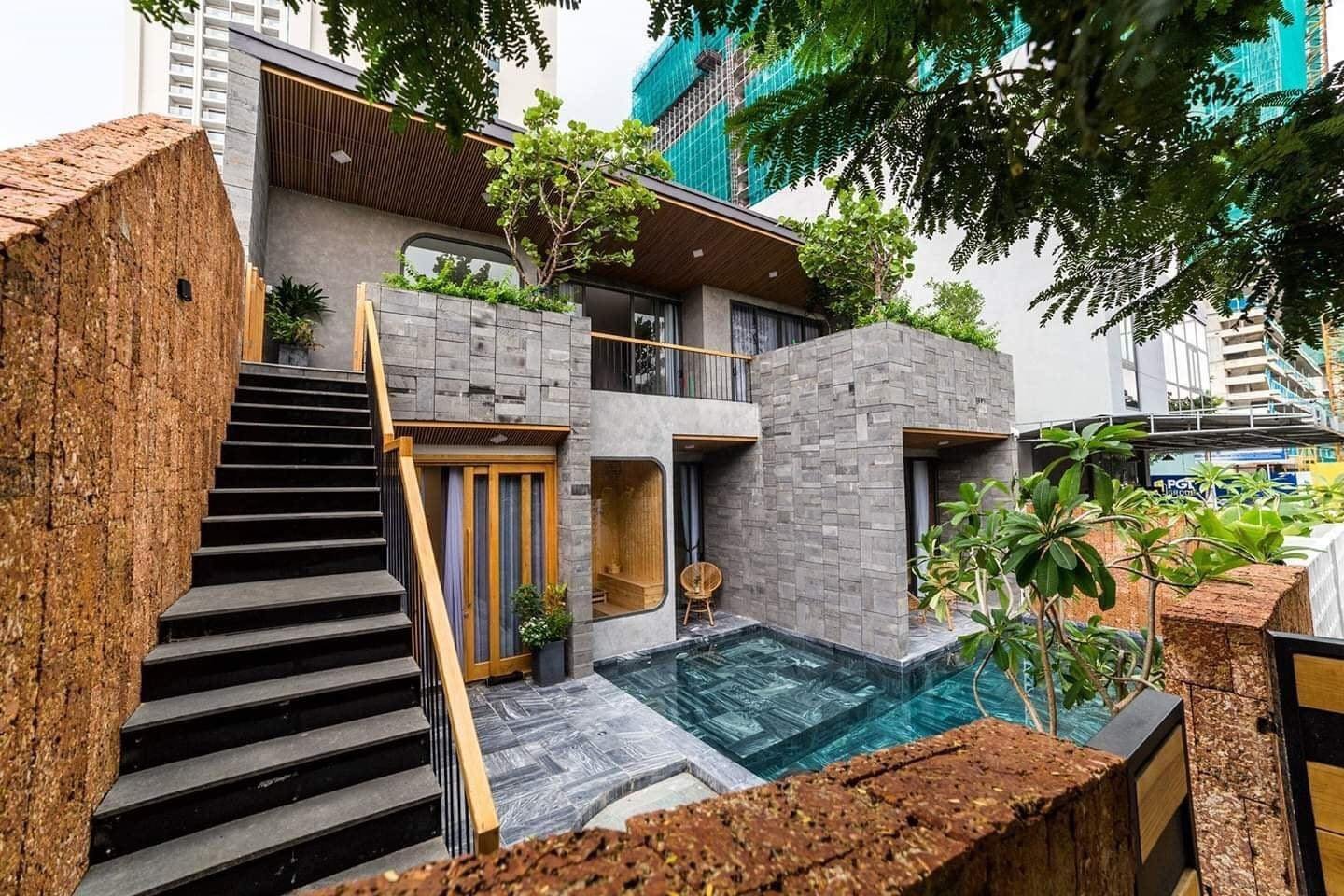 Industrial Style Five Bedrooms Villa For Rent Near Pham Van Dong Beach Da Nang