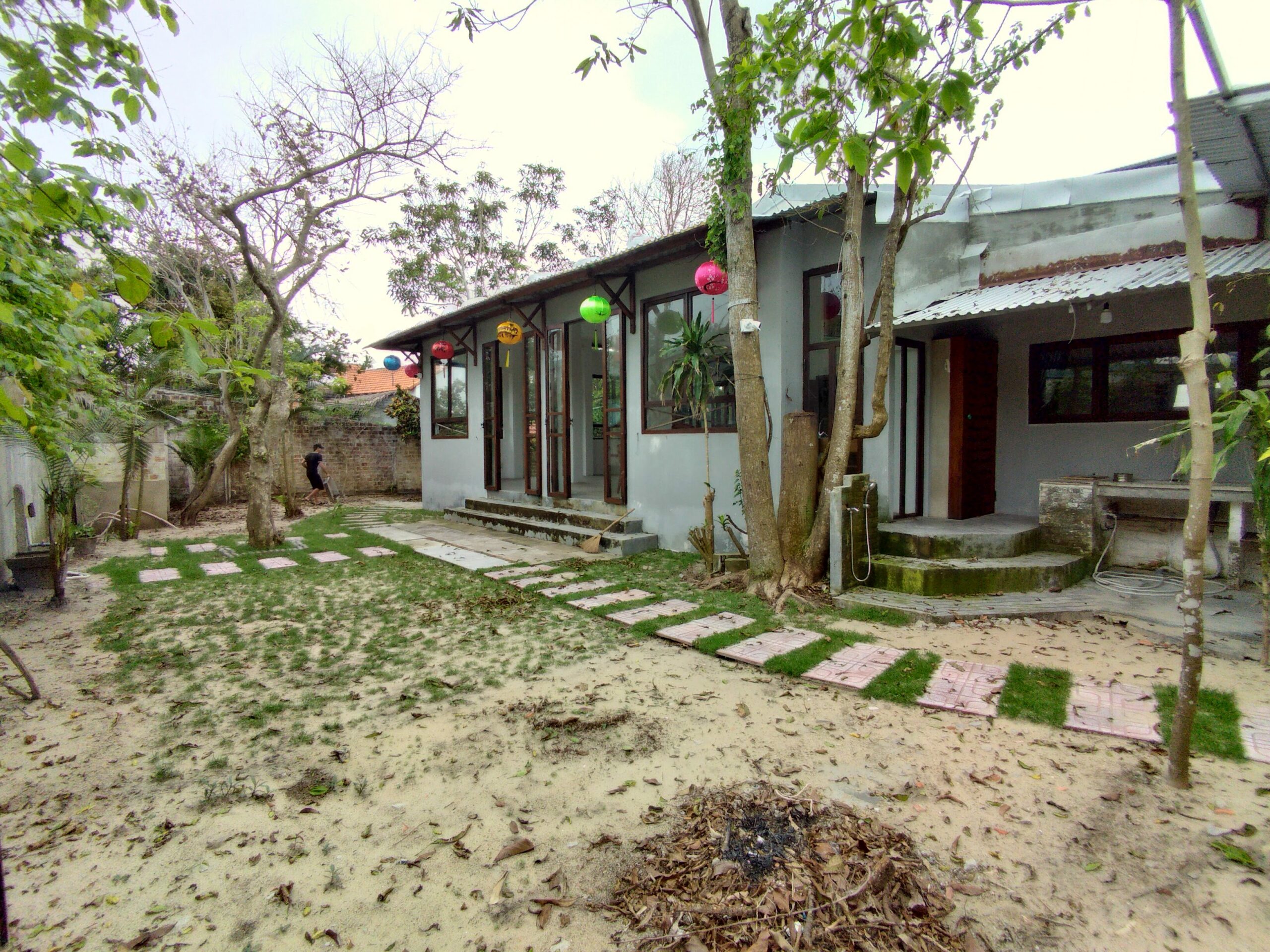 Frech Style Big Garden Two Bedrooms House For Rent An Bang Beach Hoi An