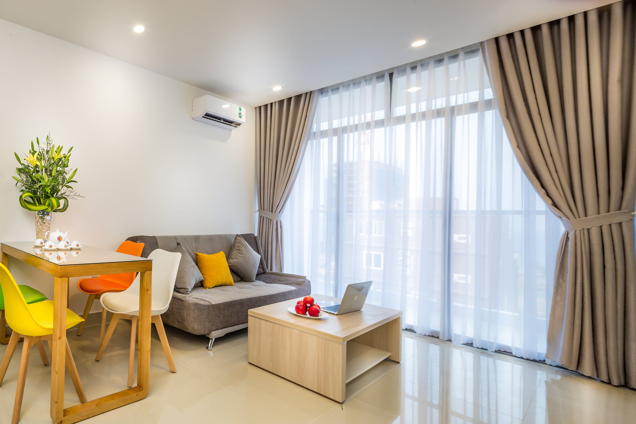 Modern Apartment with two bright bedroom and two balconies in An Thuong area ￼