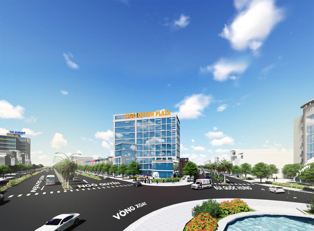 Ngo Quyen Plaza office building at Ngo Quyen intersection in Da Nang
