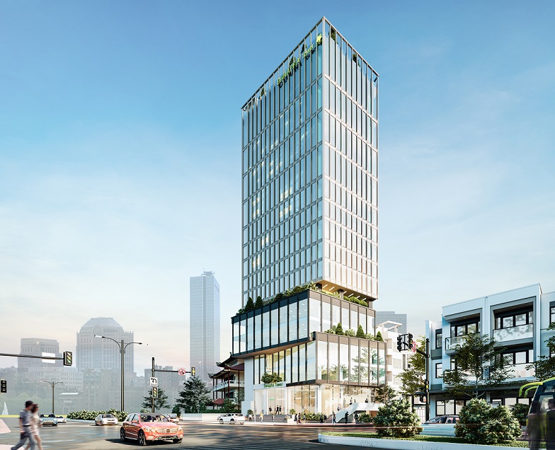 Danapha Tower Grade B office building in Hai Chau District, Da Nang