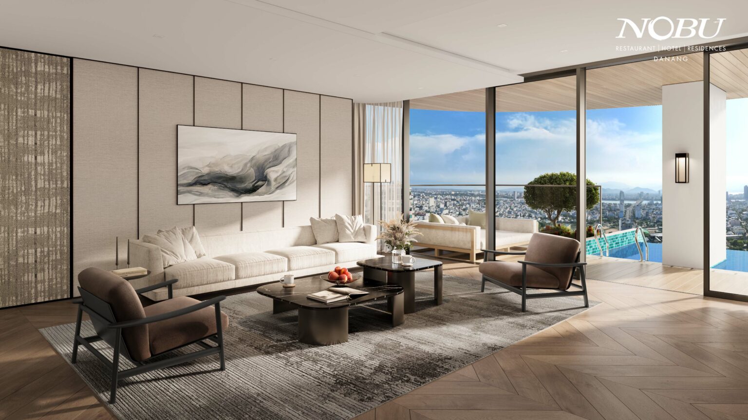 Sky Villa living room Nobu