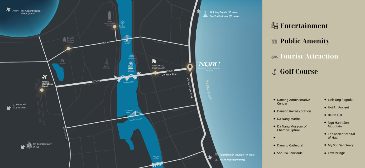 Nobu Residences Da Nang location map