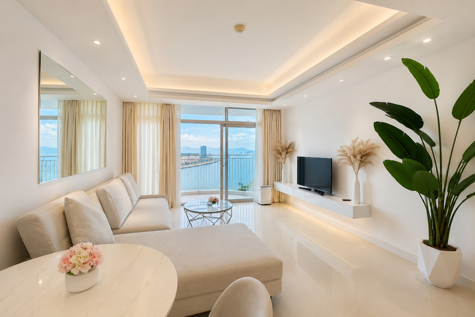 Living room in a Azura Da Nang apartment – alternative view