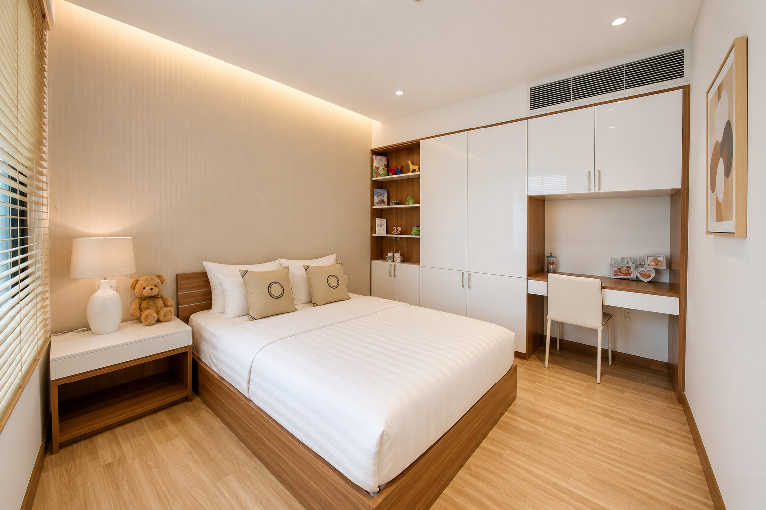 Bedroom in an F.Home Da Nang apartment