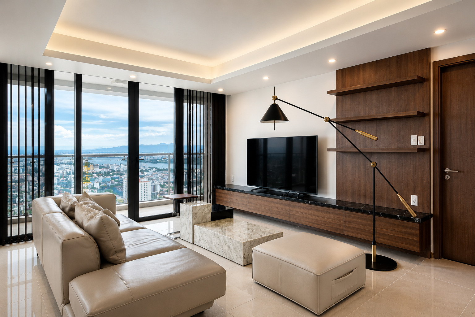 Living room in a Hiyori Garden Tower Da Nang apartment