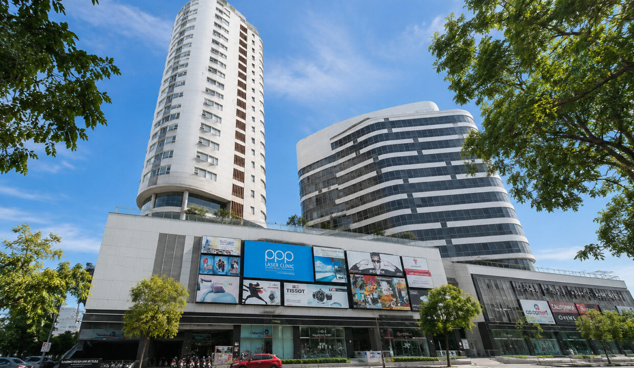 Indochina Riverside Towers Da Nang on Bach Dang Street beside the Han River