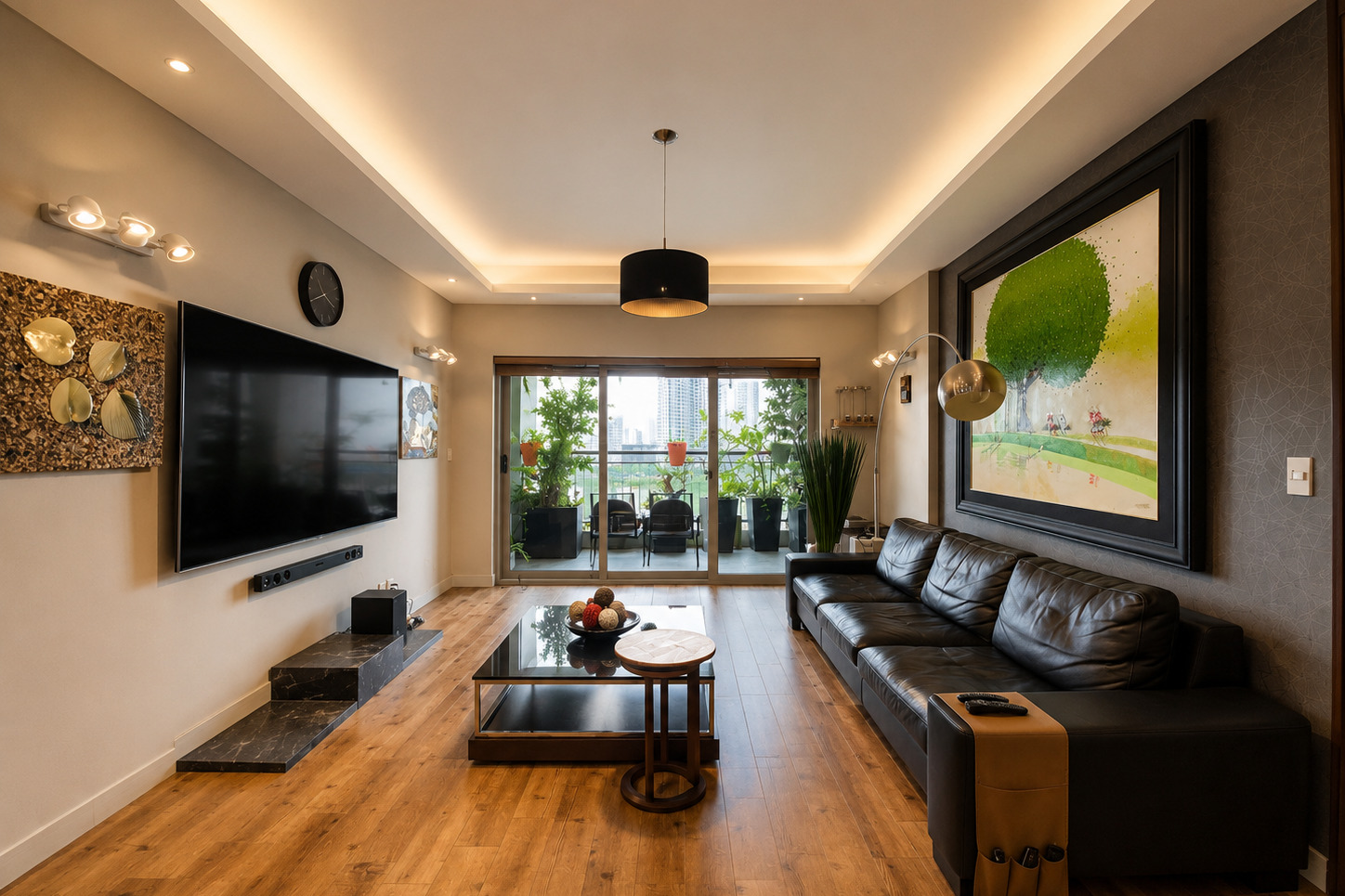 Living room in an Indochina Riverside Towers Da Nang apartment