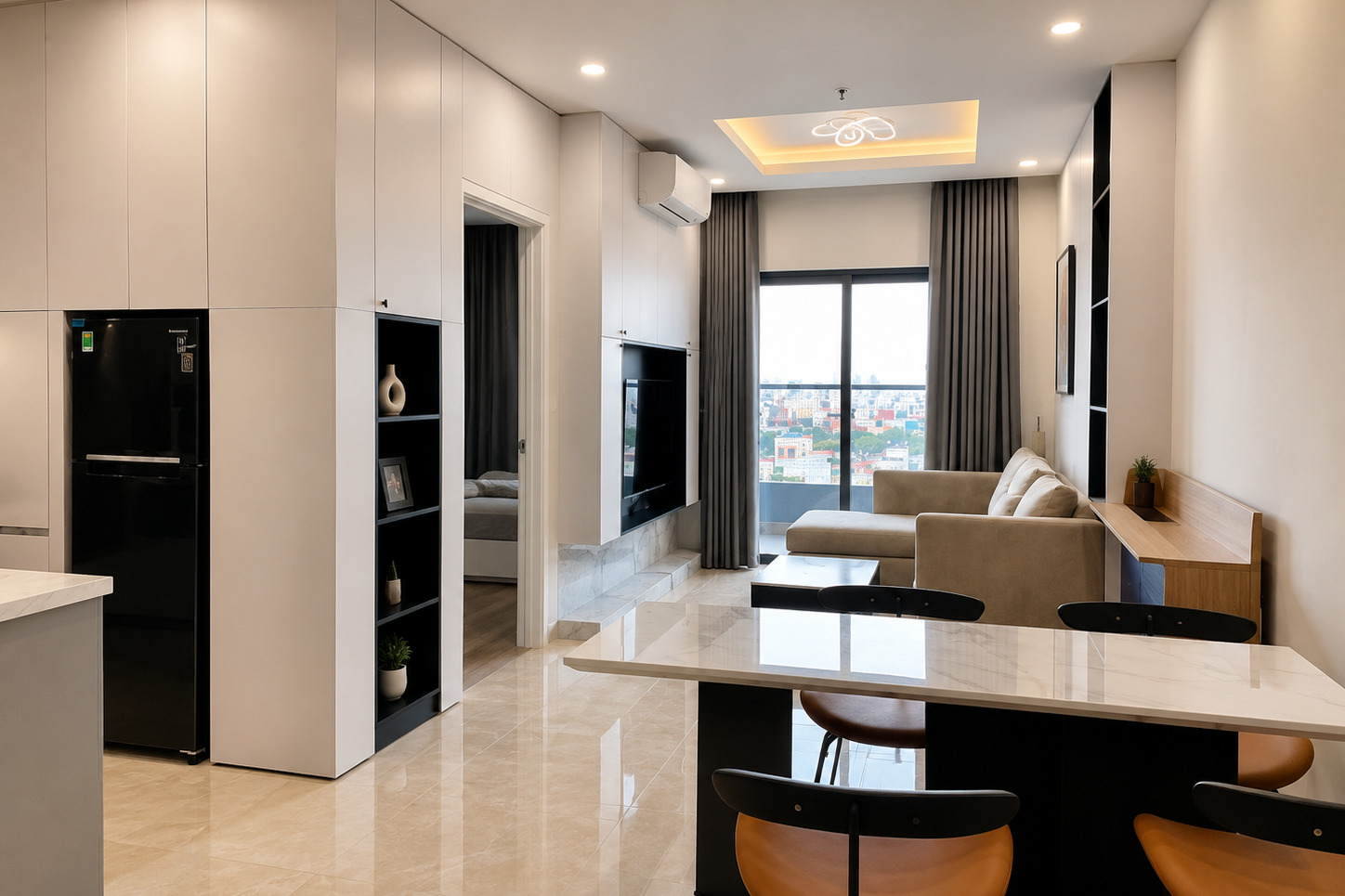 Living room in a Monarchy Da Nang Block B apartment