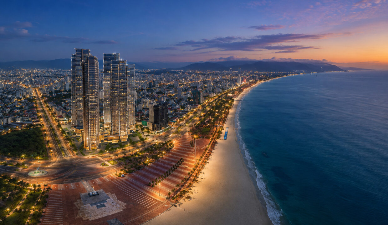 Wyndham Soleil Da Nang high-rise apartment towers near My Khe Beach