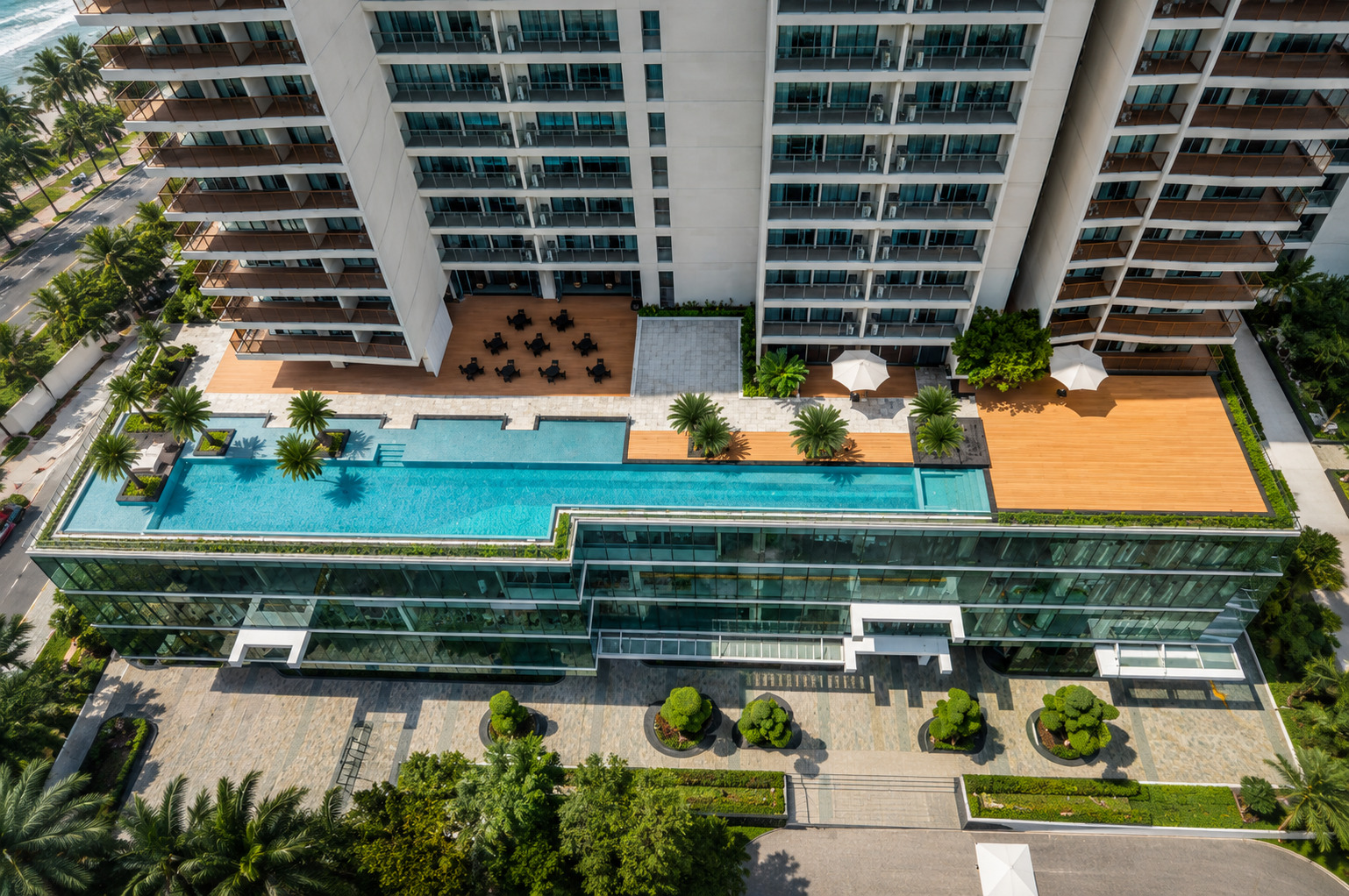 Outdoor swimming pool at Wyndham Soleil Da Nang