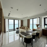 Living room of the apartment for rent at Da Nang Times Square with sea view