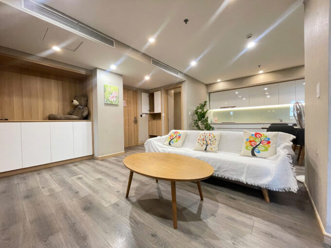 1-Bedroom Apartment for Rent at F Home Da Nang – Glass Ensuite & Freestanding Bathtub
